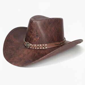 Leather Cowboy Hat